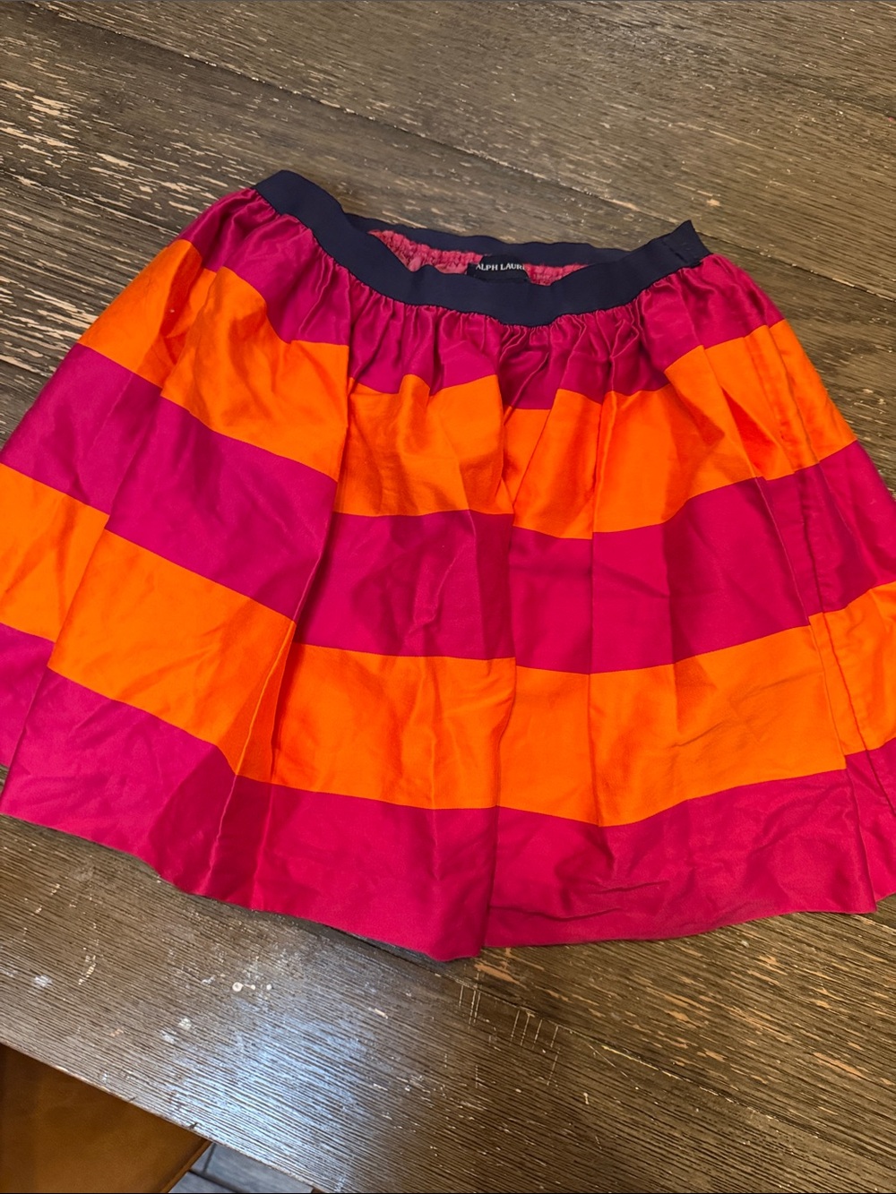 Ralph Lauren Striped Pink & Orange girls Skirt